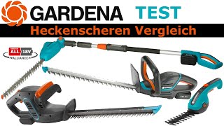 Gardena Heckenscheren Test - Vergleich aller Akku & Elektro Heckenschneider