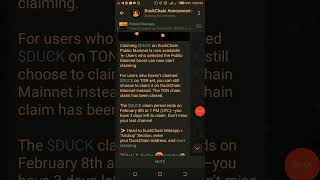 Duckchain Public Mainnet Claim | Duckchain Airdrop Withdrawal ~ Duckchain Airdrop Update
