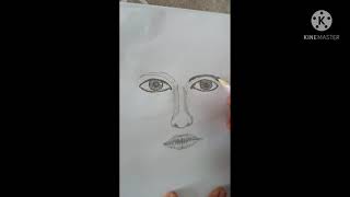 How to draw | Eyes nose lips | Face parts. Enjoy this video.
