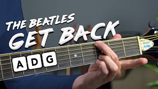 Learn "Get Back" by The Beatles in 10 MINUTES w/ 3 EASY chords!