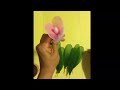 How to make a nylon stocking flowers - Orchid