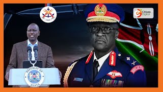 President Ruto's address on chopper crash involving KDF Chief General Francis Ogolla