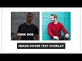 Image Hover with Text Overlay Effect | CSS Image Hover Effect