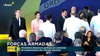 Forças Armadas | Presidente Bolsonaro cumprimenta Oficiais-Generais