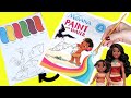 Moana 2 Movie DIY Paint with Water and Simea, Hei Hei, Pua Dolls! Crafts for Kids