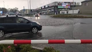 Radomsko, mostek znów pod wodą