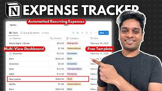 Notion Tutorial: Build a Monthly Expense Tracker (Step-by-Step Tutorial!)