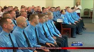 Mercyhurst's police academy graduates 32 cadets