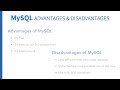 SQL Tutorial - Advantages and disadvantages of MySQL