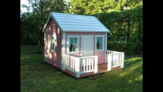 Kids OutDoor PlayHouse Unicorn in Miami Indian Creek Island by WholeWoodPlayhouses