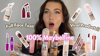 I Tried a Full Face Using Only VIRAL Maybelline Products - You Won't Believe the Results!