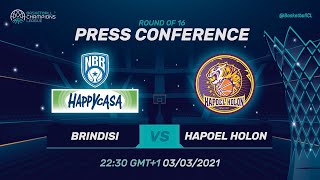 Happy Casa Brindisi v Hapoel Unet-Credit Holon - PC | Basketball Champions League 2020/21