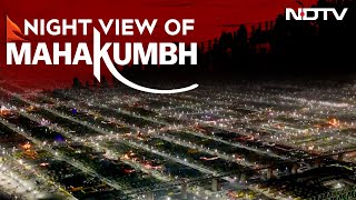 Mahakumbh 2025 | Mahakumbh Drone | Drone Captures Night View Of Mahakumbh