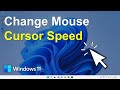 How to change mouse cursor speed windows 11