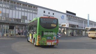 要望から約10年　循環バス「めぐりん」がJR岡山駅東口に乗り入れ