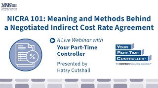 NICRA 101: A Live MNN Webinar With Your Part-Time Controller