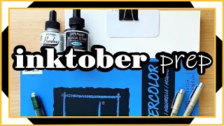 How I'm Prepping for my First #Inktober | Sketching and Inking Practice