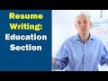 How to List Education on a Resume