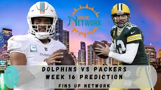 Miami Dolphins vs. Green Bay Packers Week 16 Prediction!