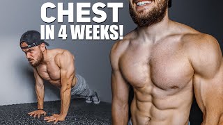 Get BIG CHEST in 4 WEEKS | 2021 Home Workout Challenge