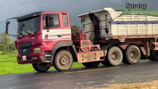 #Bavtoy ,#សុីផ្លេឡានremix, dumptruck on the road, #truckdriver, #jcbtruck, #heavyvehicle, #rctruck