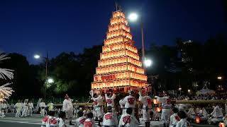 【4K】夏祭り大集合「戸畑衹園大山笠」夜間verその1～わっしょい百万夏祭り2024～