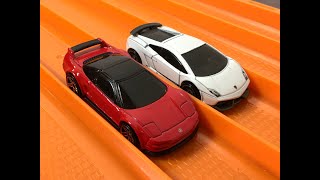 RACE: Lamborghini Gallardo vs Acura NSX - Hot Wheels