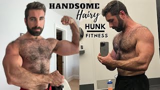 Handsome Hairy Hunk - Muscular Bear Man Fitness