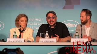 #Cannes2022 - Les moments politiques de la conférence de presse de Kirill Serebrennikov (1/3)