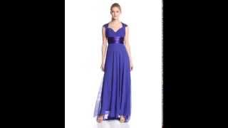 Ever Pretty Women's Chiffon Sexy V Neck Ruffles Empire Line Evening Dress