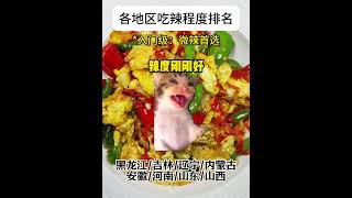 各地区吃辣程度排名 #猫meme #吃辣 #猫meme小剧场 #辣椒 #饮食差异  #猫meme #cat #迷恋  #猫meme小剧场 #funny #萌宠  #貓 #meme #cute