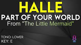 Halle - Part of Your World (From The Little Mermaid) - karaoke instrumental - Lower