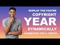 Display Footer Copyright Year Dynamically In Elementor (No Plugin Or Code) | Tips & Tricks
