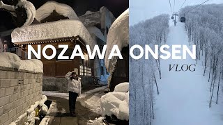 Vlog | First time in Nozawa Onsen | What is it like in a Japanese village in winter?