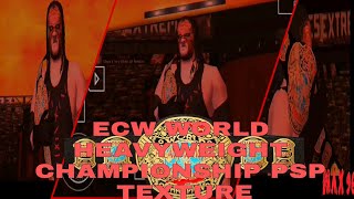 ECW World Heavyweight Championship PSP Texture For WWE 2K20 BY Gamernafz