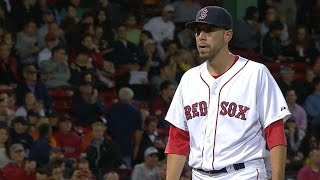 BAL@BOS: Barnes throws three shutout frames in debut