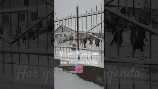 Birinchi qor❄️❄️❄️ #lovely #songs #funny #subscribe