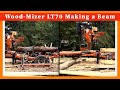 Cutting a Wood Post with the Woodmizer LT70 Super Hydraulic