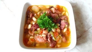 Sopa de 15 Frijoles - Receta