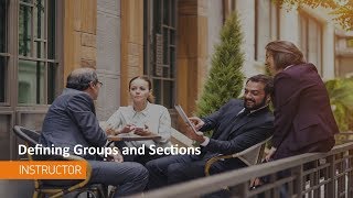 Groups and Sections Tools - Defining Groups and Sections - Instructor