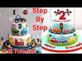 2 Tier Wonderful Cars Birthday Cake | Best Car Theme Cake | Car Birthday Cake Design | Cake Calorie