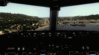 FSX HD - Boeing 738 Realistic Landing @Skiathos || 1080P