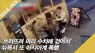 뉴욕서 또 아시아계 폭행 '쓰러뜨려 머리 수차례 걷어차' [이슈픽]