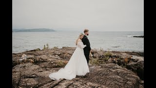 Julia and Duncan: Eloped in the rugged landscape of Michigan's Upper Peninsula