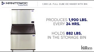 Manitowoc Indigo NXT™ 1,900 lb. Full Cube Ice Maker with Bin