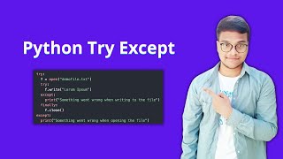 Python Try Except tutorial in less than 2 minutes
