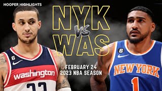 New York Knicks vs Washington Wizards Full Game Highlights | Feb 24 | 2023 NBA Season