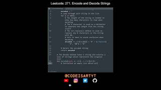 Leetcode 271. Encode and Decode Strings in Python | Python Leetcode | Python Coding Tutorial | ASMR