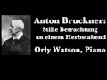 anton bruckner stille betrachtung an einem herbstabend orly watson piano