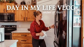 DAY IN THE LIFE VLOG | mom of 4 + clean with me!